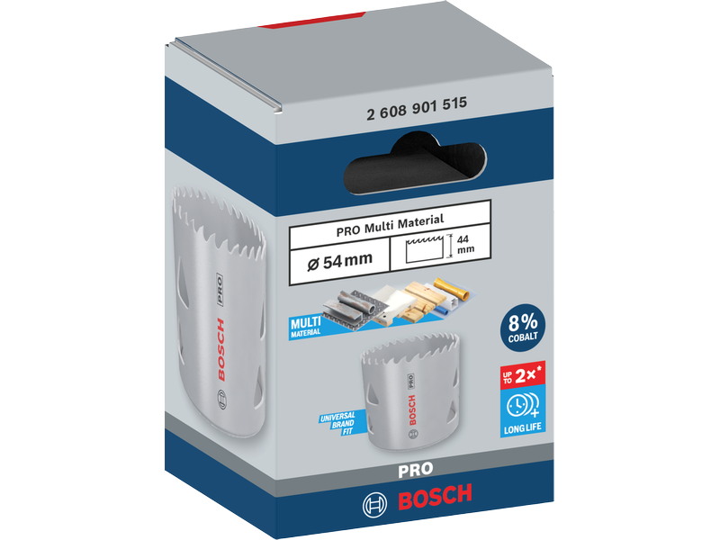 Žaga za izrezovanje lukenj Bosch PRO Multi Material, Dimenzije: 54x44mm, z navojem, 2608901515